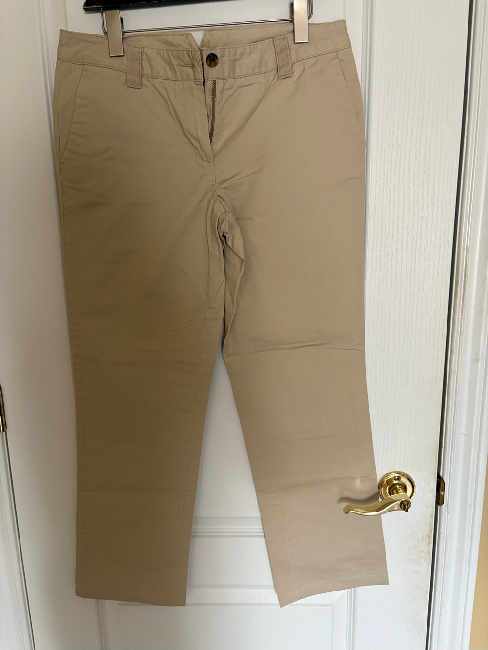 Tommy Hilfiger Beige Straight-Fit Chino Pants